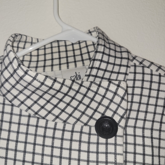 Cabi Windowpane Plaid Jacket with Shoulder Pads - Picture 2 of 16